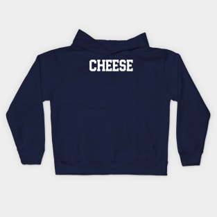 Cheese - Artistic Typography Kids Hoodie